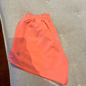 Lululemon sunset pink Rare shorts! Size 4 length 4 originally 68 selling for 50